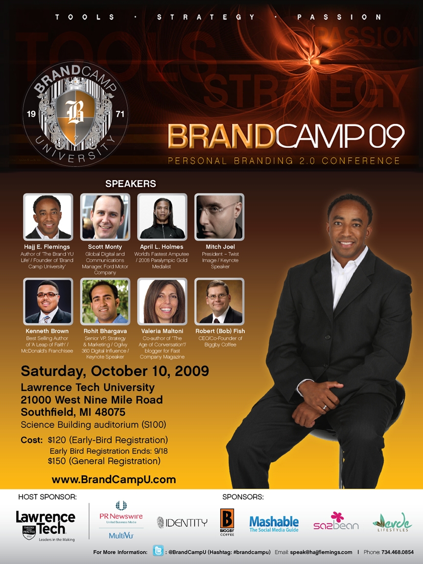 Brand Camp '09 - Personal Branding 2.0 Conference (eflyer)